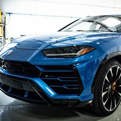 2017 Blue Lamborghini