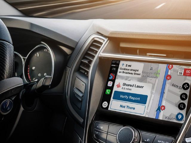 Drive smarter app on carplay media interface